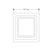 Lampara Cubo Sobreponer 12W 3K Blanco Cálido Para Exterior - Wattko