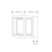 Lampara Cubo Sobreponer 12W 3K Blanco Cálido Para Exterior - Wattko