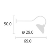 Lampara De Pared Washer Modelo Cupula Personalizable - Wattko