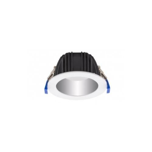 Lampara De Techo LED Atenuable De 4", 12W De Alta Potencia Fondo Cromo - Wattko