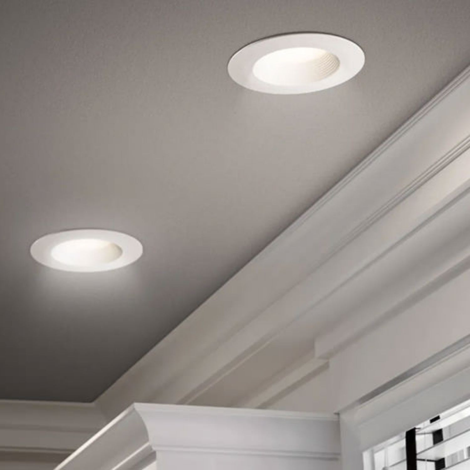 Lampara De Techo LED Atenuable De 6", 20W De Alta Potencia Fondo Blanco - Wattko