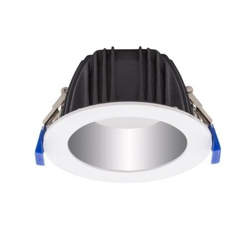 Lampara De Techo LED Atenuable De 8", 30W De Alta Potencia Fondo Cromo - Wattko