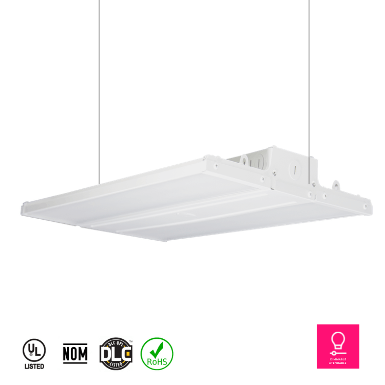 Lampara LED 220W Colgante, Atenuable, ilumianción intercambiable 3K, 4K, 5K - Wattko