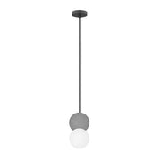 Lampara LED Colgante Esferica Concreto y Cristal Con Diametro de 8 cm y 12 cm - Wattko