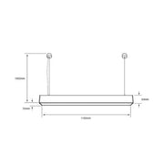 Lampara LED Colgante NEIVA II 20W 4000K Blanco Neutro, Haz de Luz 120 Grados - Wattko