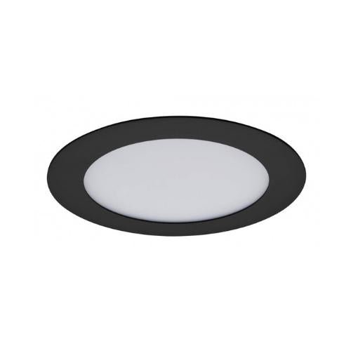 Lampara LED De Techo Circular Atenuable 6" , Delgada 13W Negra - Wattko