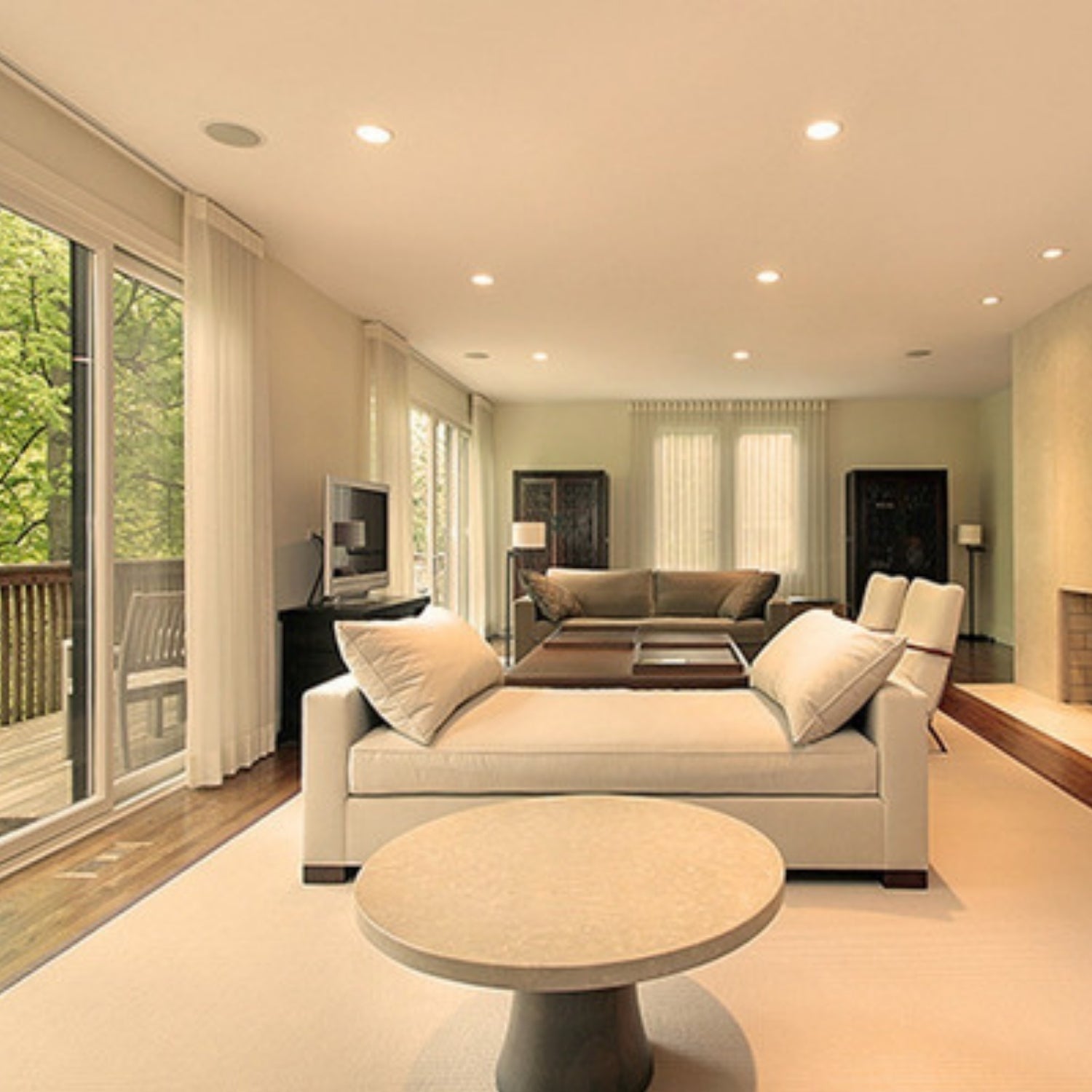 Lampara LED De Techo Cuadrada Atenuable 4" , Delgada 10W Satín - Wattko