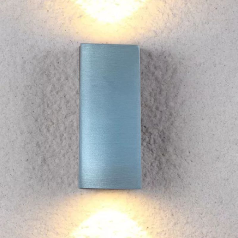 Lampara LED Doble Disparo Cuadrada, Gris, Sobreponer - Wattko