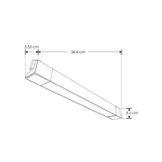 Lampara Lineal 20W Riel Electrificado - Wattko