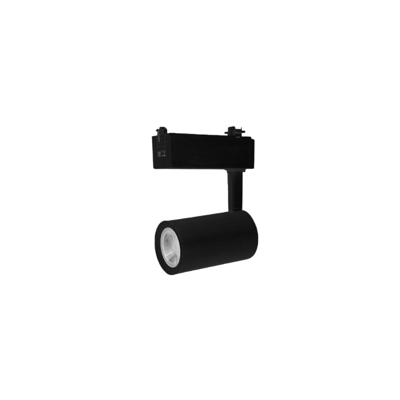 Lampara Negra Dirigible Riel Electrificado 5W, 127V, En Blanco Calido - Wattko