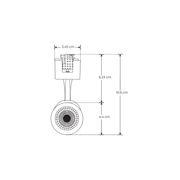 Lampara Negra Dirigible Riel Electrificado 5W, 127V, En Blanco Calido - Wattko