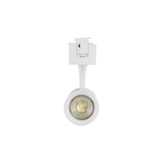 Lampara Negra Dirigible Riel Electrificado 5W, 127V, En Blanco Calido - Wattko