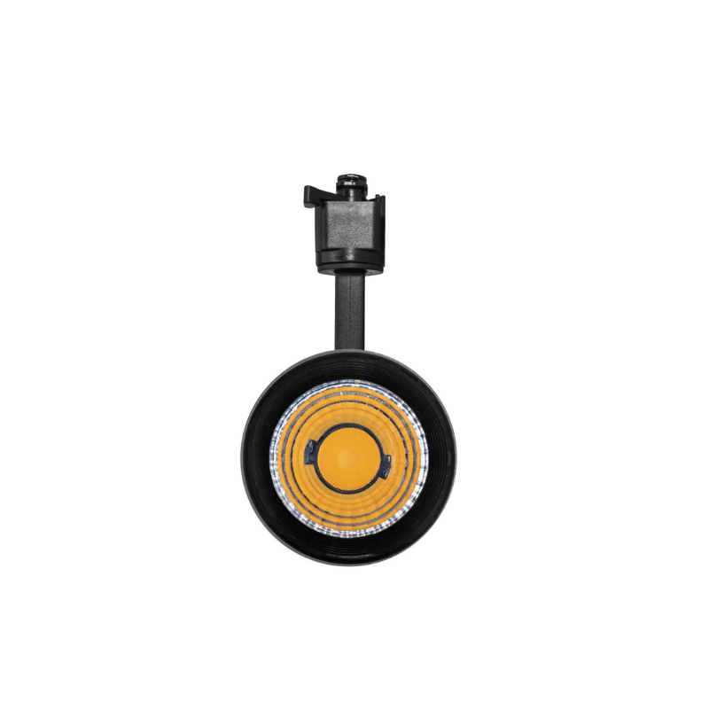 Lampara Negra Dirigible Riel Electrificado12W, 127V, En Blanco Neutro y Calido - Wattko