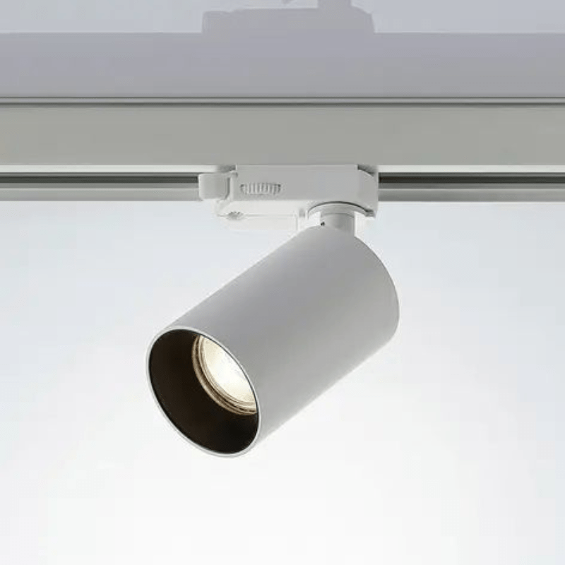Lampara Negra Dirigible Riel Electrificado12W, 127V, En Blanco Neutro y Calido - Wattko