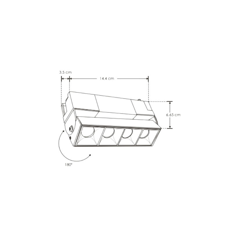 Lampara Puntual Dirigible 10W, 127V, Riel Electrificado En Blanco Neutro y Calido - Wattko