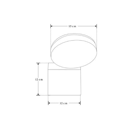Luminaria Circular 360° Sobreponer 10W 3K Blanco Cálido - Wattko