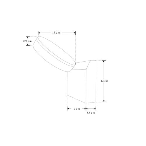 Luminaria Circular 360° Sobreponer 10W 3K Blanco Cálido - Wattko
