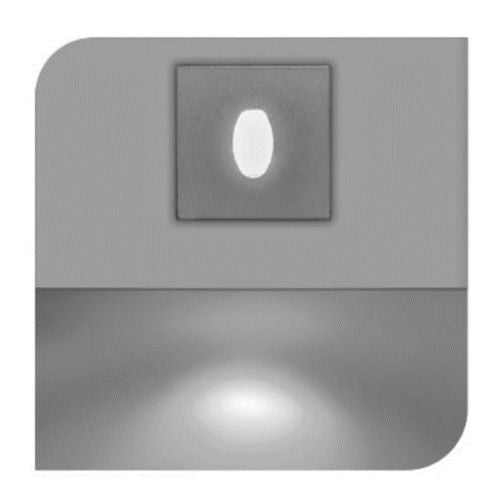 Luminaria Cortesía Cuadrado de Empotrar Salida de Luz puntual 2.5W Blanco Cálido - Wattko