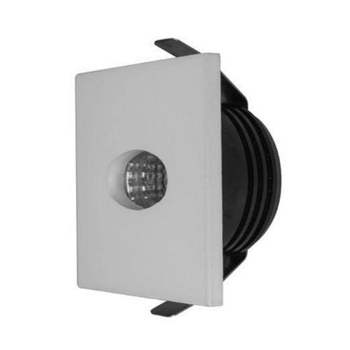 Luminaria Cortesía Cuadrado de Empotrar Salida de Luz puntual 2.5W Blanco Cálido - Wattko