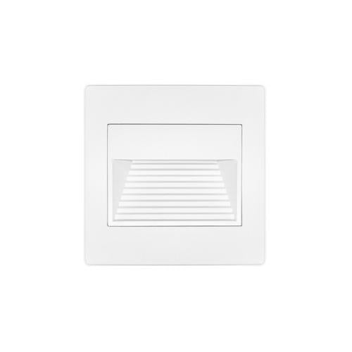 Luminaria De Cortesía Cuadrada, Empotrar 1W 3K Blanco Cálido - Wattko