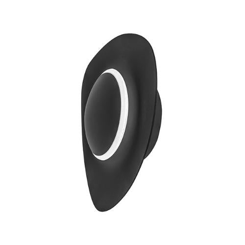 Luminaria Irregular Moderna Para Pared Negra 5W Blanca Cálida - Wattko