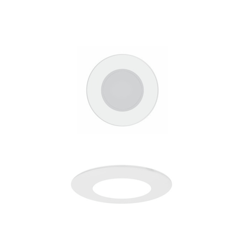 Luminaria LED Blanca 2W De 12V Para Empotrar En Muebles De Madera - Wattko