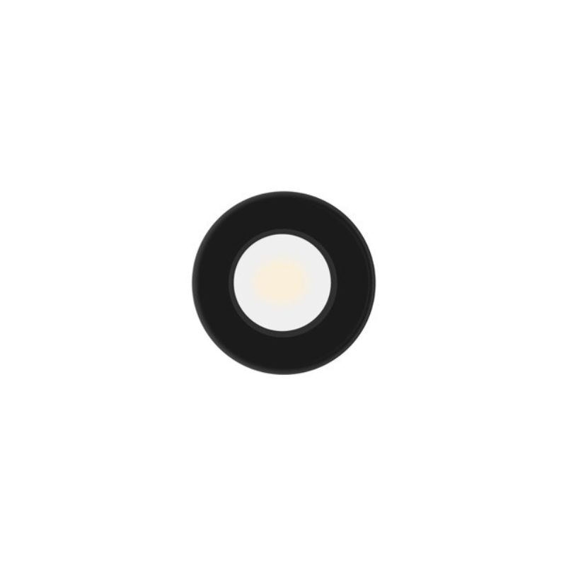 Luminaria LED Negra 2W De 12V Para Empotrar En Muebles De Madera - Wattko