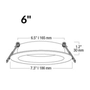 Luminaria LED Para Techo 13W Satín 6" Atenuable Con Anti Brillo - Wattko