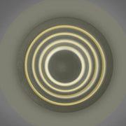 Luminaria Sobreponer Ondas Circulares, 6W, Blanco Cálido - Wattko