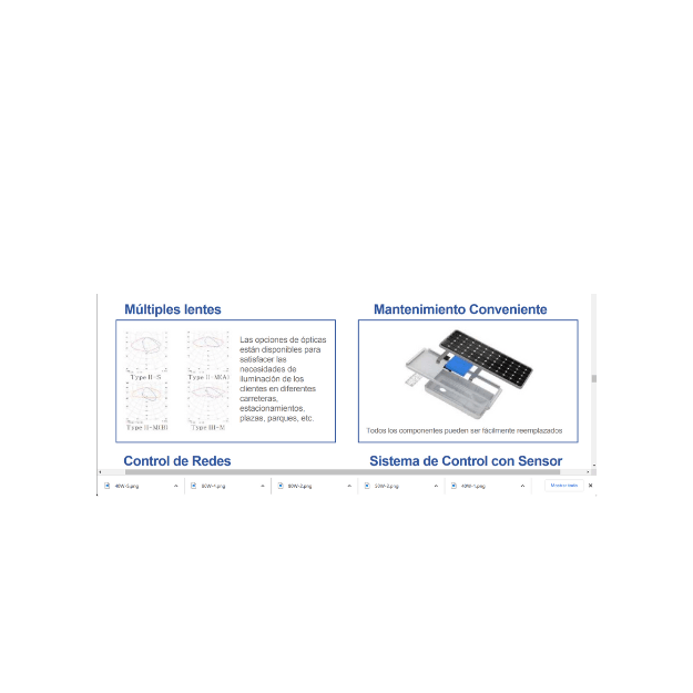 Luminaria Suburbana Solar 50W, C/ 48 Hrs Batería De Respaldo. - Wattko