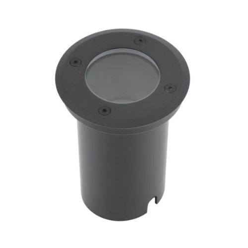 Luminario exterior para empotrar en piso acabado negro - Wattko