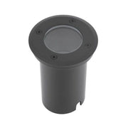 Luminario exterior para empotrar en piso acabado negro - Wattko
