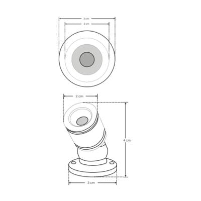 Mini Relfector Gris LED 1W Para Joyería 4K Blanco Neutro - Wattko