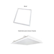 Panel 36W 60X60, Interior Con Bateria de Emergencia 65K - Wattko