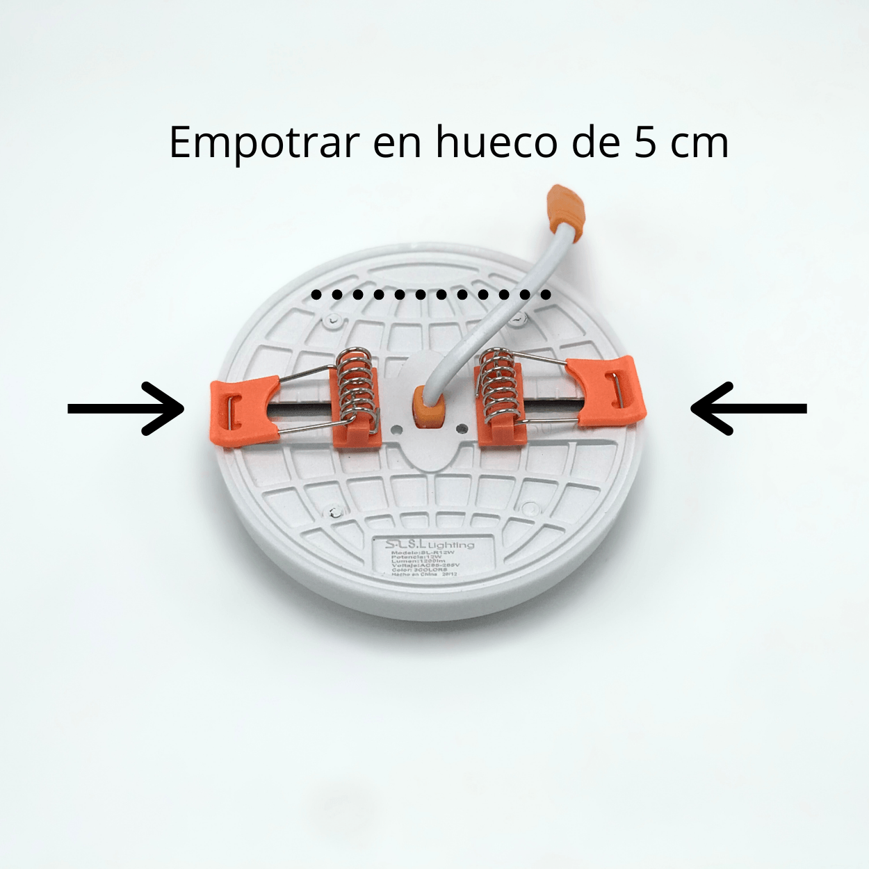 Panel Ajustable para Empotrar Redondo SL - Wattko