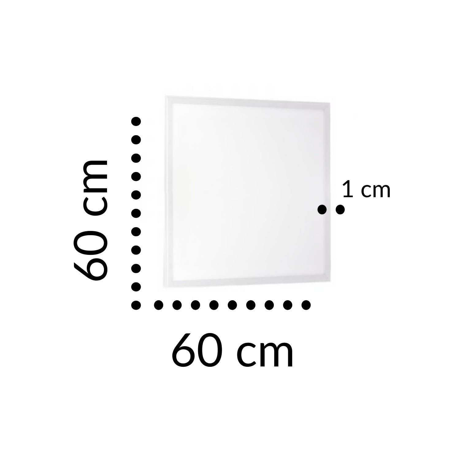 Panel LED 36W, 60 x 60 cm para plafón - Wattko