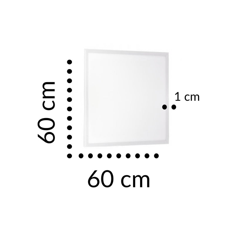 Panel LED 36W, 60 x 60 cm para plafón - Wattko