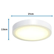 Panel Led redondo para sobreponer 18watts Blanco Cálido - Wattko