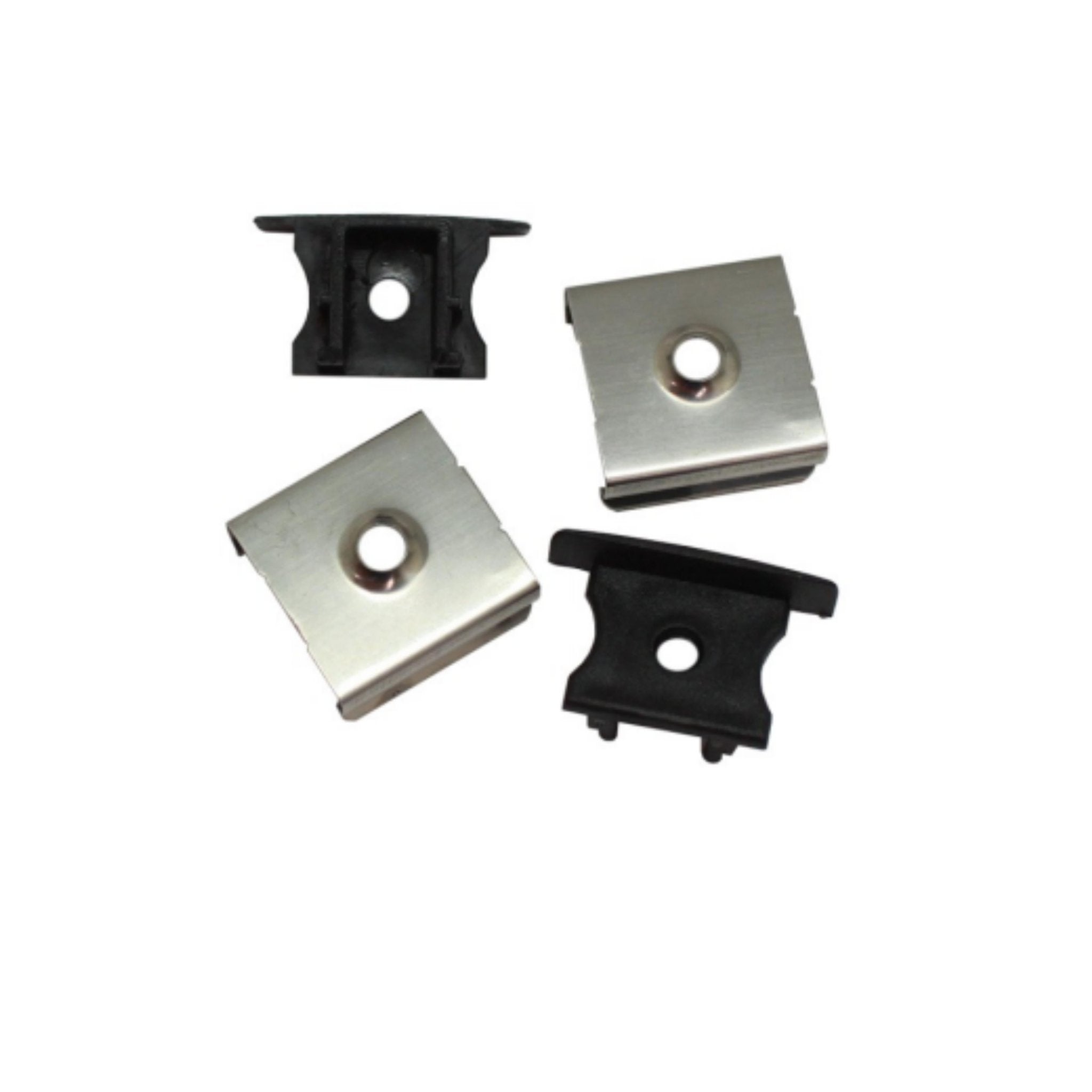 Perfil 125/B Accesorios 2 Grapas y 2 Tapas - Wattko