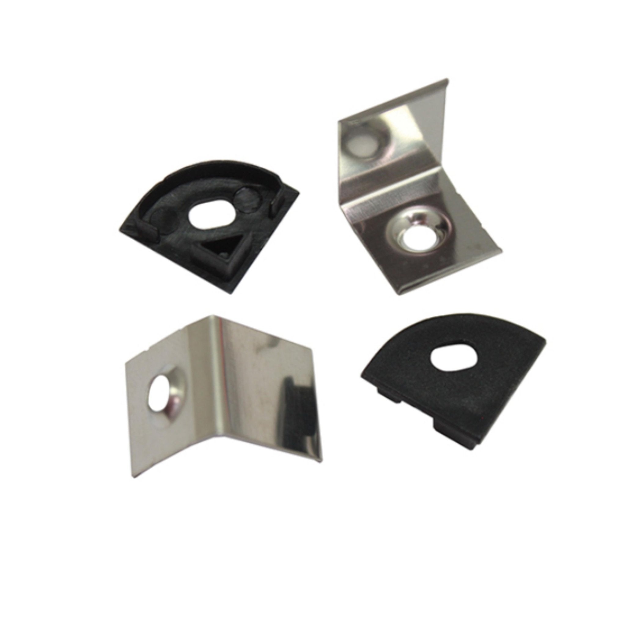 Perfil Esquinero 121/B Accesorios 2 Tapas y 2 Grapas Para - Wattko