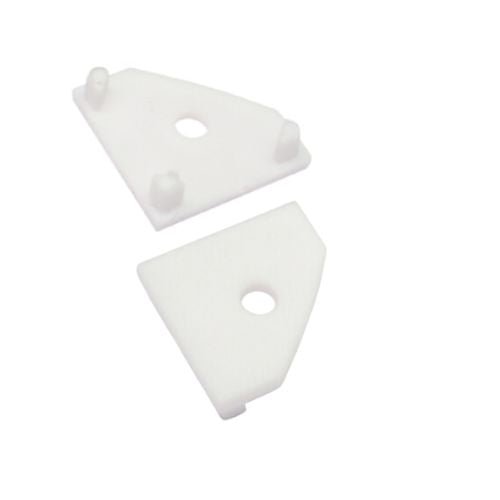 Perfil Esquinero 122 Accesorios 2 Tapas y 2 Grapas Para Perfil - Wattko