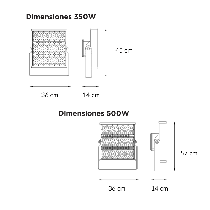 Reflector 35OW LED De Alta Potencia IP66 - Wattko