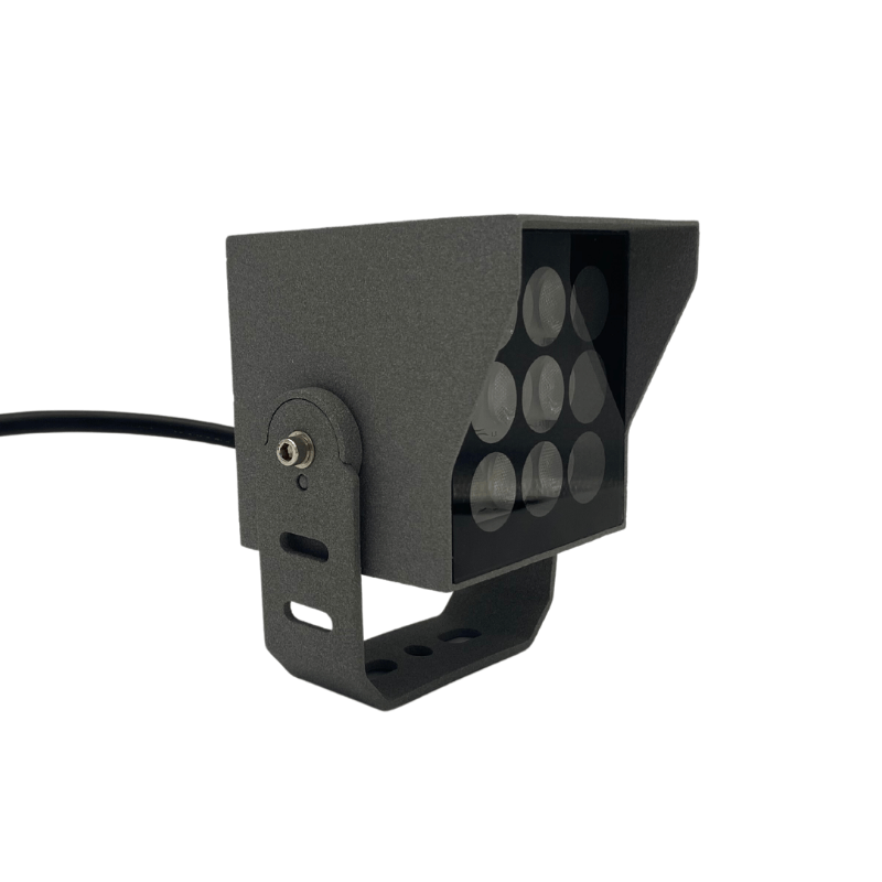 Reflector Cuadrado 9W 3000K Blanco Cálido, Exteiror - Wattko