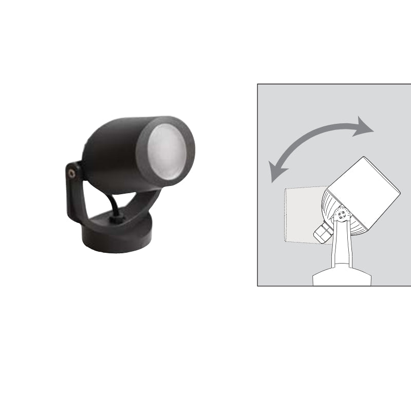 Reflector Jardín Con Estaca Para Foco GU10 De Tecnopolímeros, Uso Exterior - Wattko