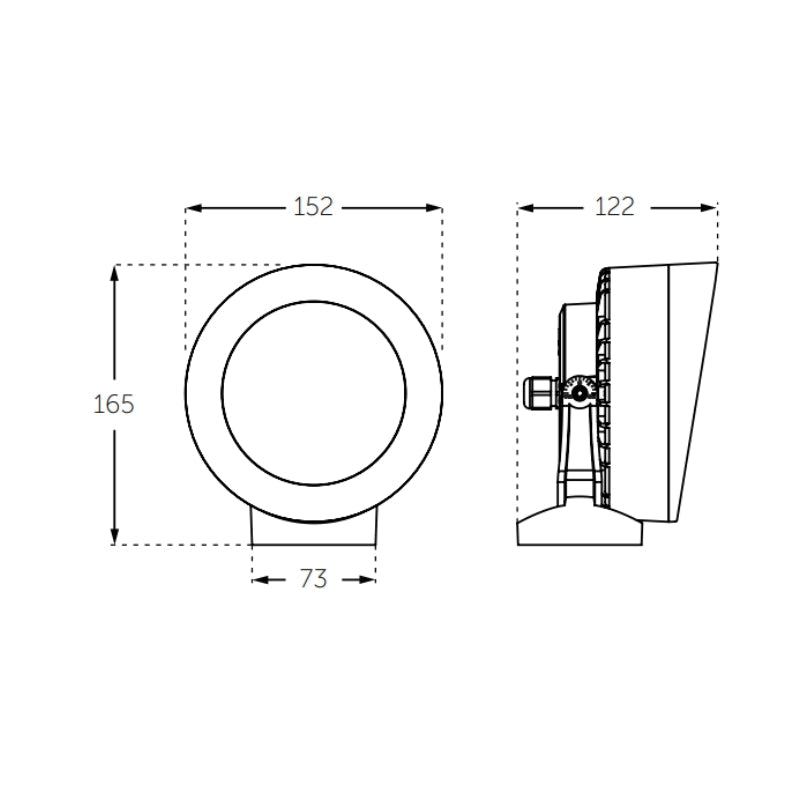 Reflector LED Jardín 10W De Tecnopolímeros, Uso Exterior - Wattko