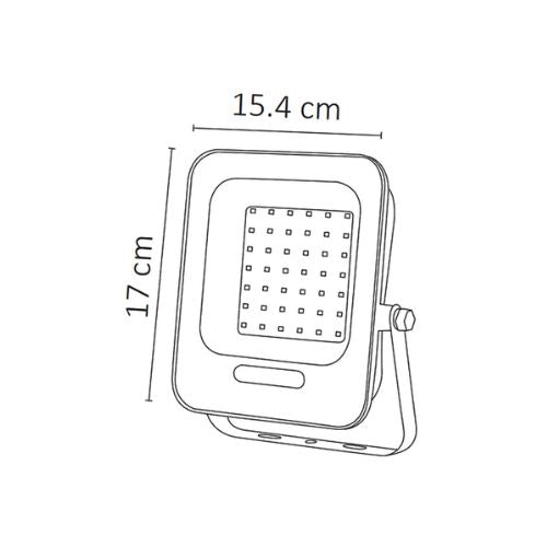 Reflector Slim LED 30W Blanco Cálido - Wattko