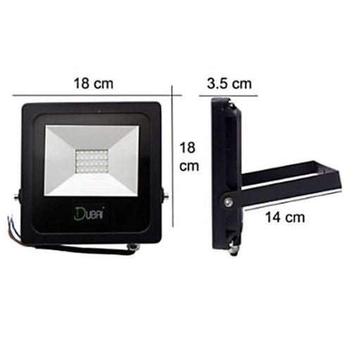 Reflector Slim negro LED 30W 6500K - Wattko