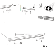 Riel Electrificado Blanco 110V Sobreponer 197.5 CM - Wattko