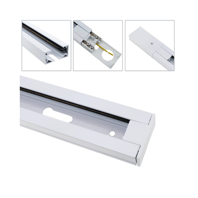 Riel Electrificado Blanco 110V Sobreponer 97.3 CM - Wattko
