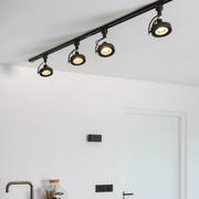 Riel Electrificado Negro 110V Sobreponer 97.3 CM - Wattko